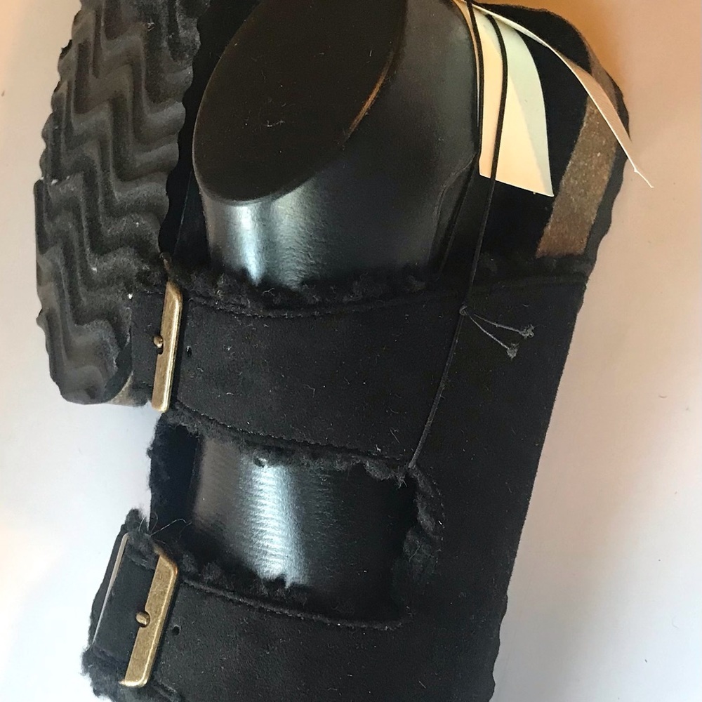 🌂💃🏾GAP Black Women's Sz 8 Clog / Mules | Buckle Slid-Slip On NWT - Picture 5 of 10